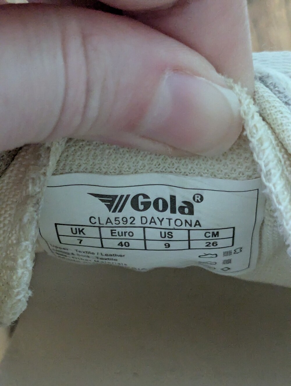 Gola Daytona Women's Sneakers Pink Cream Blue Grey Size 9 - Picture 9 of 9